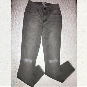 Blue Asphalt Grey wash skinny jeggings
